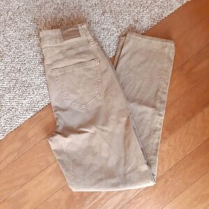 American Eagle Tan Corduroy Straight Jeans size 0